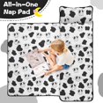 thumbnail image 4 of Cow and Spot White Pattern Teens Toddler Nap Mat with Pillow, Sleeping Mat Bag for Preschool Daycare 59"x22", 4 of 6