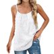 thumbnail image 1 of Sexy camisetas sin mangas para las mujeres Camiseta sin mangas de verano para mujer, camisola con tiras finas ajustable, camisetas de gasa sin mangas, camiseta sin mangas Sexy a la moda (White, L), 1 of 6