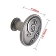 thumbnail image 5 of Utopia Alley 10pcs Roma Cabinet Ring Pull Knob - Decorative Cabinet Drop Pull Knobs for Cabinets and Drawers - Vintage Cabinet Hardware with Hand Finished Pewter - Metal Drawer Pull Knobs 1.3", 5 of 7