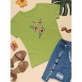 thumbnail image 3 of Vintage Flower Embroidery T-Shirt Women -Image by Shutterstock, Female Small, 3 of 4
