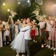 thumbnail image 4 of NOGIS 20 Pcs Wedding Fairy Wands with LED Foil Tinsel Ribbon Stick Wands Tinsel Party Streamers with Bell Glittery Bridal Wedding Send Off Ideas Activities Holiday Celebration (Champagne), 4 of 6