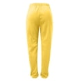 thumbnail image 2 of YOTMKGDO Women's Casual Solid Pocket Pants High Waist Elastic Band Pants, Sweatpants for Women, Yellow Sizes S-3XL, 2 of 5