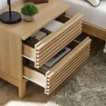 thumbnail image 2 of Modway Render Two-Drawer Particleboard Wood Nightstand in Oak, 2 of 7