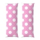 thumbnail image 1 of Balery Pink And White Polka Dot Funda Protectora para Almohada Corporal de Algodón Hipoalergénico con Cierre(55 x 21 pulgadas), Almohadas No Incluidas, 1 of 5