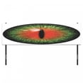 thumbnail image 3 of Reptile Headboard, Creepy Exotic Cat Eye Illustration Scary Egyptian Pharaoh Iris Mystic Vision, Upholstered Decorative Metal Bed Headboard with Memory Foam, King Size, Black Green Red, by Ambesonne, 3 of 4