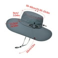 thumbnail image 3 of Meitianfacai 1PC Wide Brim Sun Hat - UPF Sun Protection Outdoor Hat for Beach, Pool, Camping & Fishing - Adjustable Breathable Summer Hat for Men & Women (Gray), 3 of 3
