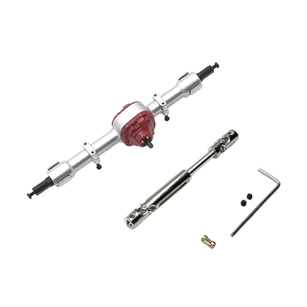 Reemplazo de eje de puente RC, mejora de pieza de coche RC con eje de transmisión, accesorio para coche RC eje trasero argent