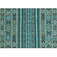 thumbnail image 1 of Ahgly Company Indoor Rectangle Abstract Light Blue Modern Area Rugs, 8' x 10', 1 of 4
