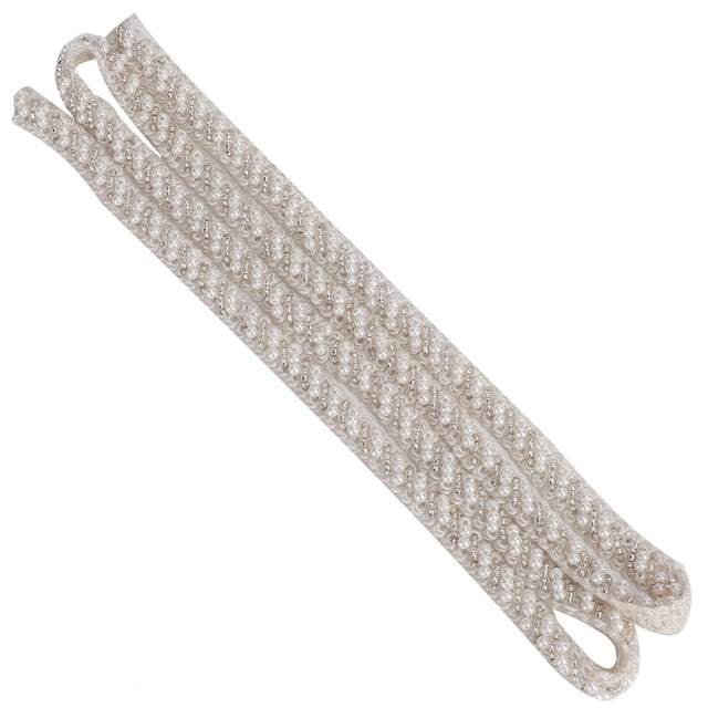 Spptty Clothes Accessories,Lace Ribbon,1 Yard Pearl Ribbon Tape DIY Hand-Made Clothes Embroidered Sewing Decoration Accessories