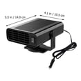 thumbnail image 3 of Oliegs Heated Blanket Car Heater 12V 120W Portable Car Heater That Plugs Into Car Heater Fans 2 In 1 Heating & Fast Heating Defrost With Plug In Chocolate, 3 of 5