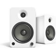 thumbnail image 4 of Kanto YU6MW 200W Bookshelf Speakers with Bluetooth - Matte White (Pair) with Kanto SP26PLW 26" Fixed-Height Stands - White (Pair) (2022), 4 of 9