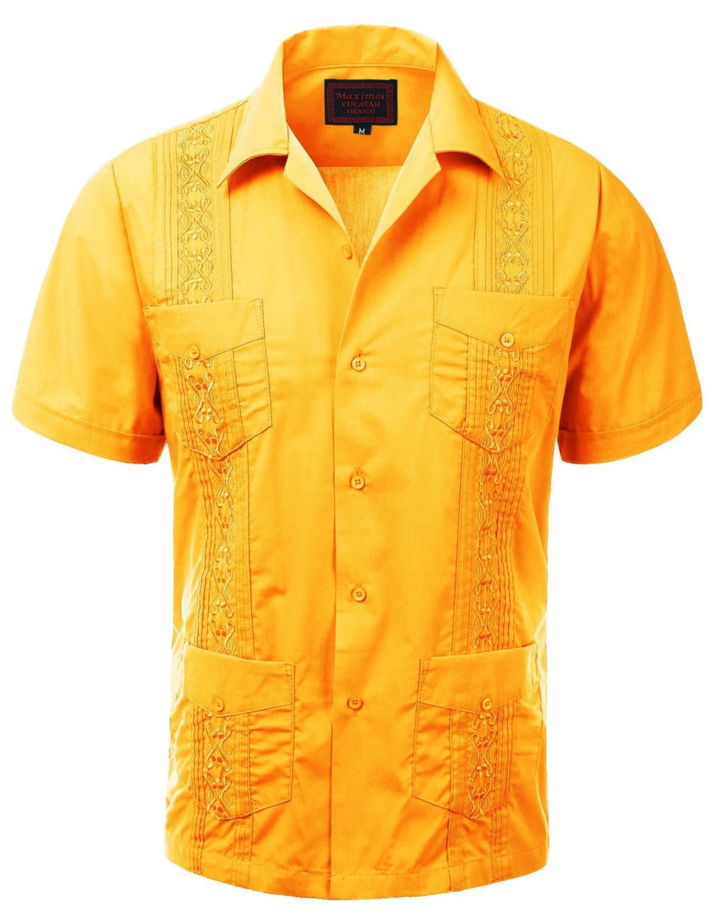 Guayabera Men/'s Cuban Beach Wedding Short Sleeve Button-up Casual Dress Shirt