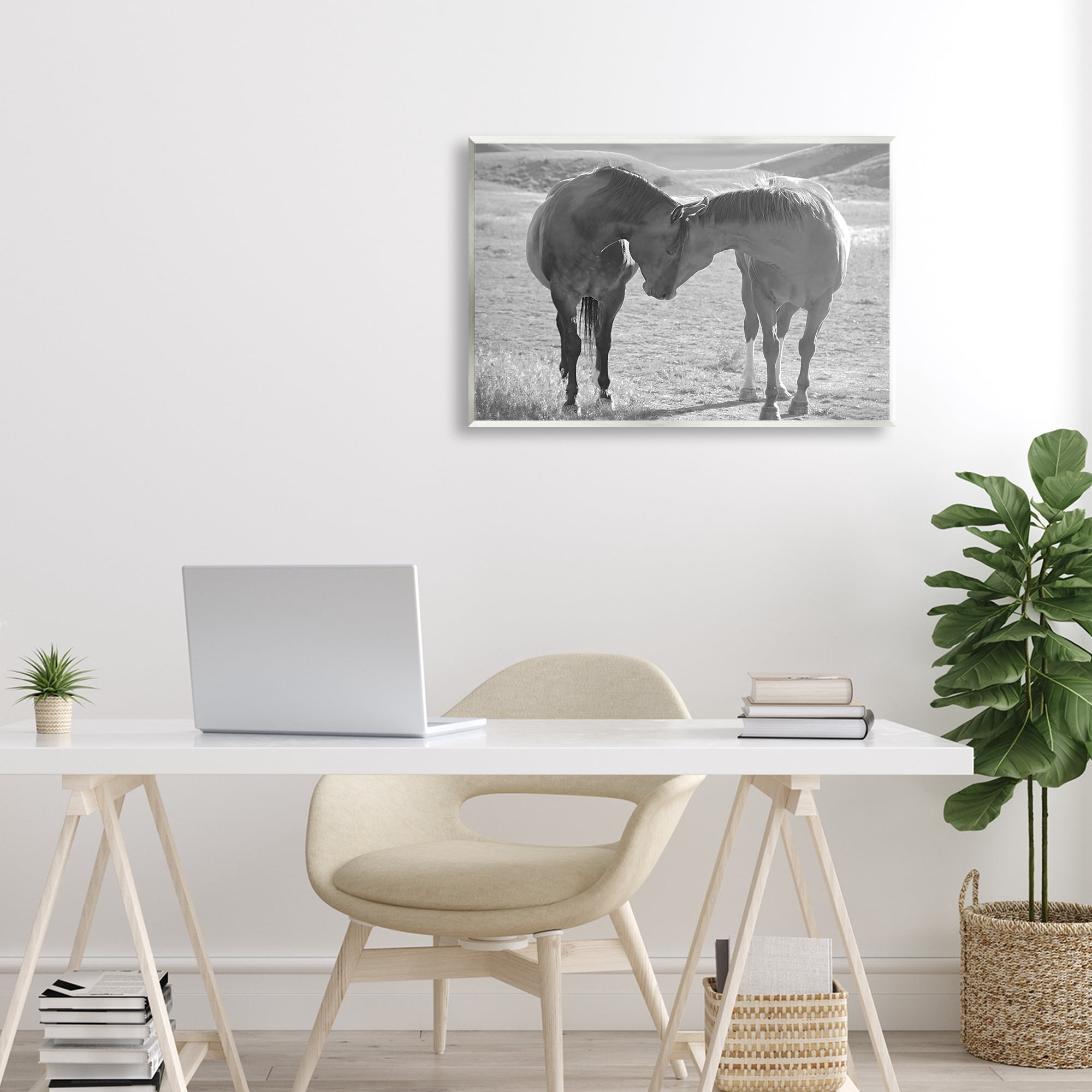 Stupell Industries Sweet Nothings Bond Between Horses Wall Plaque Art, design by Steve Toole