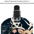 thumbnail image 4 of Square 2Pack PU Leather Jungle Elk Cruise Luggage Tag with Privacy Cover and Name ID Tag for Travel Handbags Backpacks Luggage Tags, 4 of 6