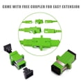 thumbnail image 4 of GHSDFBB SC/APC to SC/APC Fiber Optic Internet Cable, Armored Single Mode Patch Cable, Fiber Optic Jumper Optical Patch Cord-SIMPLEX-9/125um-OS1/OS2 Compatible, LSZH White, 1m, 4 of 6
