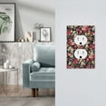 thumbnail image 5 of KLL Many Kind Of Flowers Pattern Electrical Outlet Covers, 3" x 5" 1 Pack Electric Receptacle Plug Covers for Decorator Receptacle Outlet & Switch-Style S, 5 of 6
