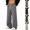 Gray, variant on Mens Wide Leg Sweatpants Athletic Grid Pattern Drawstring Elastic Waist Plus Size Casual Street Sports Workout Daily Pants for Mens