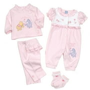 Disney's Pooh Pant Set & Coverall With Socks