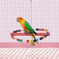 thumbnail image 3 of Pet Colorful Ring Round Swing Stand Pole Toy Biting with Hook for Bird Parrot, 3 of 10
