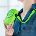 thumbnail image 3 of Air Cooler Mini Usb Rechargeable Fan 2000mah Battery Portable Necklace Cooler(Green), 3 of 6