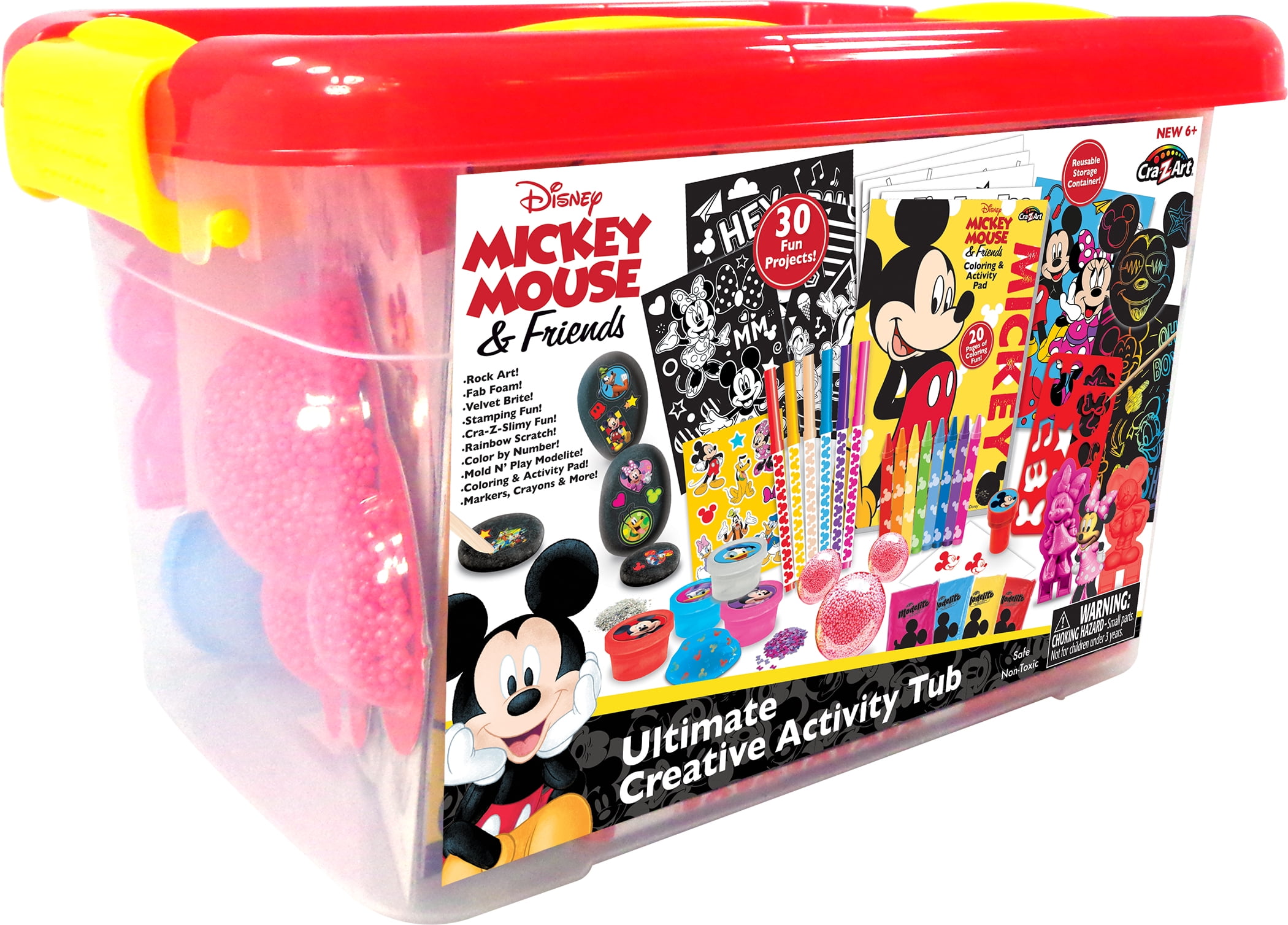 Disney Mickey Mouse and Friends 30 Piece Creative Art Studio Portable Art  Set by CRA-Z-Art -  Exclusive Art Set with Markers, Color Pencils and  Gel Pens - Toys 4 U