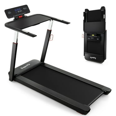 Yardi Yard 3HP Folding Treadmill with Adjustable Height and APP Control-Black, Treadmill for Walking & Running