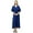 Blue, variant on Bimba Women's Designer Tassel Kaftan Dress Kimono Sleeve Long Maxi Coverup Gown
