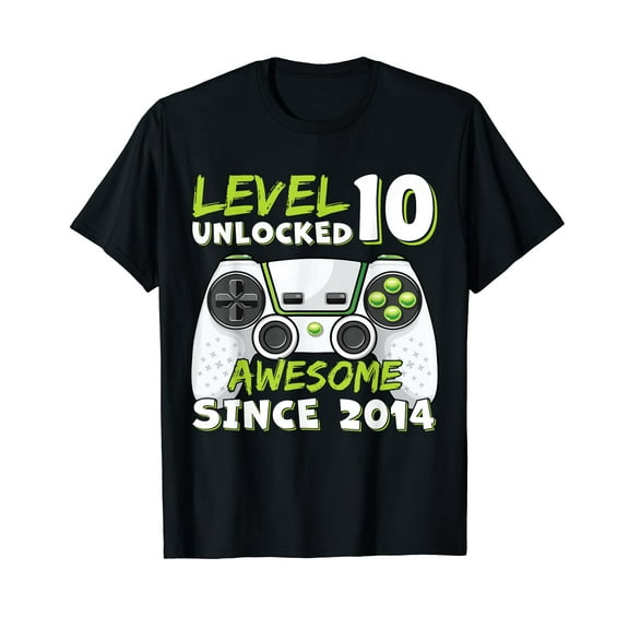Ten 10th Birthday Decoration Boy 10yr 10 Year Old Birthday T-Shirt