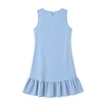 thumbnail image 7 of TaTaai Women's Lightweight Slip Mini Dress Solid Color Round Neck Sleeveless Casual Polyester Summer Dress Gift, 7 of 7
