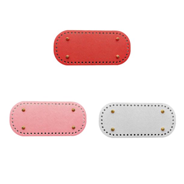 Bolsos de hombro de cuero PU para manualidades, almohadilla moldeadora inferior, bolsas para mascotas, cojín de inserción, bolso, accesorios Blanco Rojo Rosa Hugo fondos de bolsas para crochet