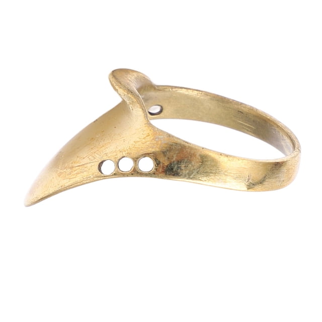 Anillo De Protección De Dedos, Anillo De Pulgar De Tiro Con Arco De Alta Dureza Resistente A La Corrosión De Latón Fácil De Usar Con Cuerda Para Caza Al Aire Libre ANGGREK 18