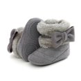 thumbnail image 3 of Baby Girl Plush Winter Snow Bowknot Boots,Soft Sole Fleece Warmer Anti-Slip Toddlers Infant Prewalker Booties Shoes, 3 of 5