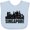 AE-Light Blue, variant on Inktastic Singapore City Skyline with Grunge Boys or Girls Baby Bib