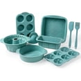 thumbnail image 1 of Juego de 9 Silicona Antiadherente para Hornear, Juego de Silicona para Hornear con Bandeja de Horno, Molde de Silicona para Tartas, Molde para Donuts, Cepillos, Rasquetas y Guantes de Horno, 1 of 4