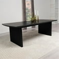 thumbnail image 4 of Pemberly Row Wood Dining Table with Removable Extension Leaf Black, 4 of 15