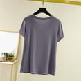 thumbnail image 3 of Womens Tops V Neck Summer Petal Sleeve Casual Tshirts, 3 of 8