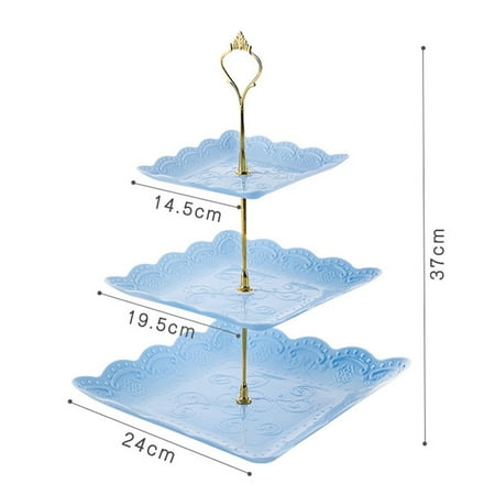 

Cupcake Display 3 Tier Table Trays Fruit Plate Cake Stand Dessert Holder