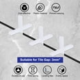 thumbnail image 4 of Unique Bargains Wall Floor Tile Plastic Cross Spacer Tile Spacers 3mm 1/8' White 300pack, 4 of 4