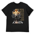 thumbnail image 3 of The Devil Saw Me With My Head Down Electrifying Men's Cotton Short Sleeve HD Print Tee for Casual T-Shirt Crew Neck Top Black 3XL, 3 of 7