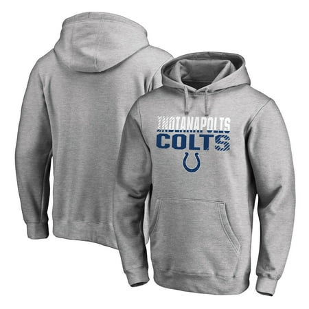 Men's NFL Pro Line by Fanatics Branded Ash Indianapolis Colts Iconic Collection Fade Out Pullover Hoodie