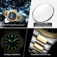 thumbnail image 4 of POEDAGAR Luxury Square Watch for Woman Waterproof Luminous Date Ladies Watch Stainless Steel Quartz Women's Watches Female Reloj, 4 of 5