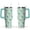 Greenish-blue-1, variant on 40oz Desert Green Cactus Flower Stainless Steel Flip Straw Tumbler Spill Proof Travel Cup Double Wall Vacuum Insulated Coffee Mug with Top Handle