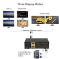 thumbnail image 5 of CKLau 4K@60Hz 2 Port Dual Monitor KVM Switch Displayport with Audio USB 2.0 Hub and Cables DP 1.2 KVM Switch 2 Monitors 2 Computers Support Hotkey Switching, 5 of 5