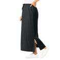 thumbnail image 3 of Woman Within Plus Size Petite Sport Knit Side-Slit Skirt, 3 of 6