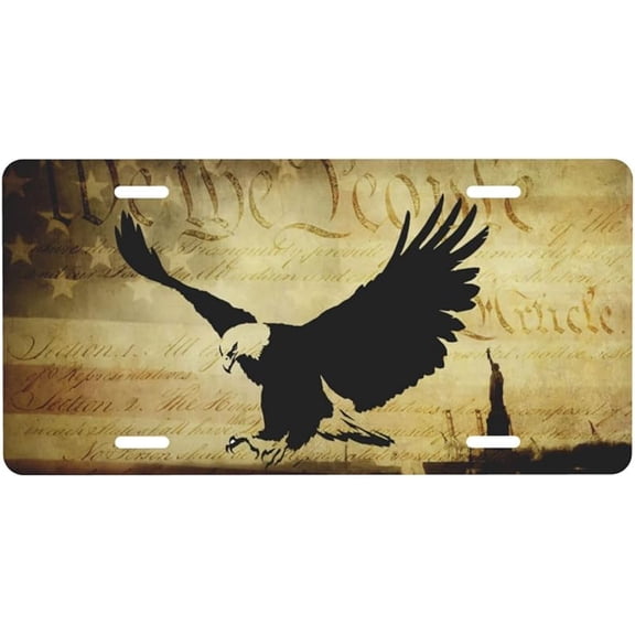 Wild Flower License Plate for Cars, 6x12 Inch Aluminum Metal Decorative License Plates, Universal Fit for Trucks, SUVs, Vehicles