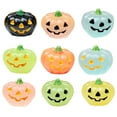 thumbnail image 2 of KUAZOU 11PCS Luminous Mini Resin Pumpkins Halloween Miniature Pumpkins Glow in The Dark,Fake Tiny Pumpkins Vegetables Figures Decor for Halloween Dollhouse DIY Craft Table Home Decor (Color Random), 2 of 5