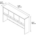thumbnail image 4 of Series C 72W 4 Door Hutch in Hansen Cherry - Engineered Wood, 4 of 6
