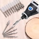 thumbnail image 5 of 20 piezas de broca para tallado, incluyendo broca para tallado, accesorio para broca y cortador de fresado de madera de carburo HSS general, adecuado para herramientas rotativas, bricolaje de madera Ormromra WLJ-1719, 5 of 5
