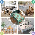 thumbnail image 4 of Cute Green Hedgehog Pattern Rectangle Tablecloth 60"x84",Waterproof Polyester Rectangle Table Cloth, Wipeable Spillproof Polyester Tablecloth for Dining, Camping, Indoor and Outdoor, 4 of 5