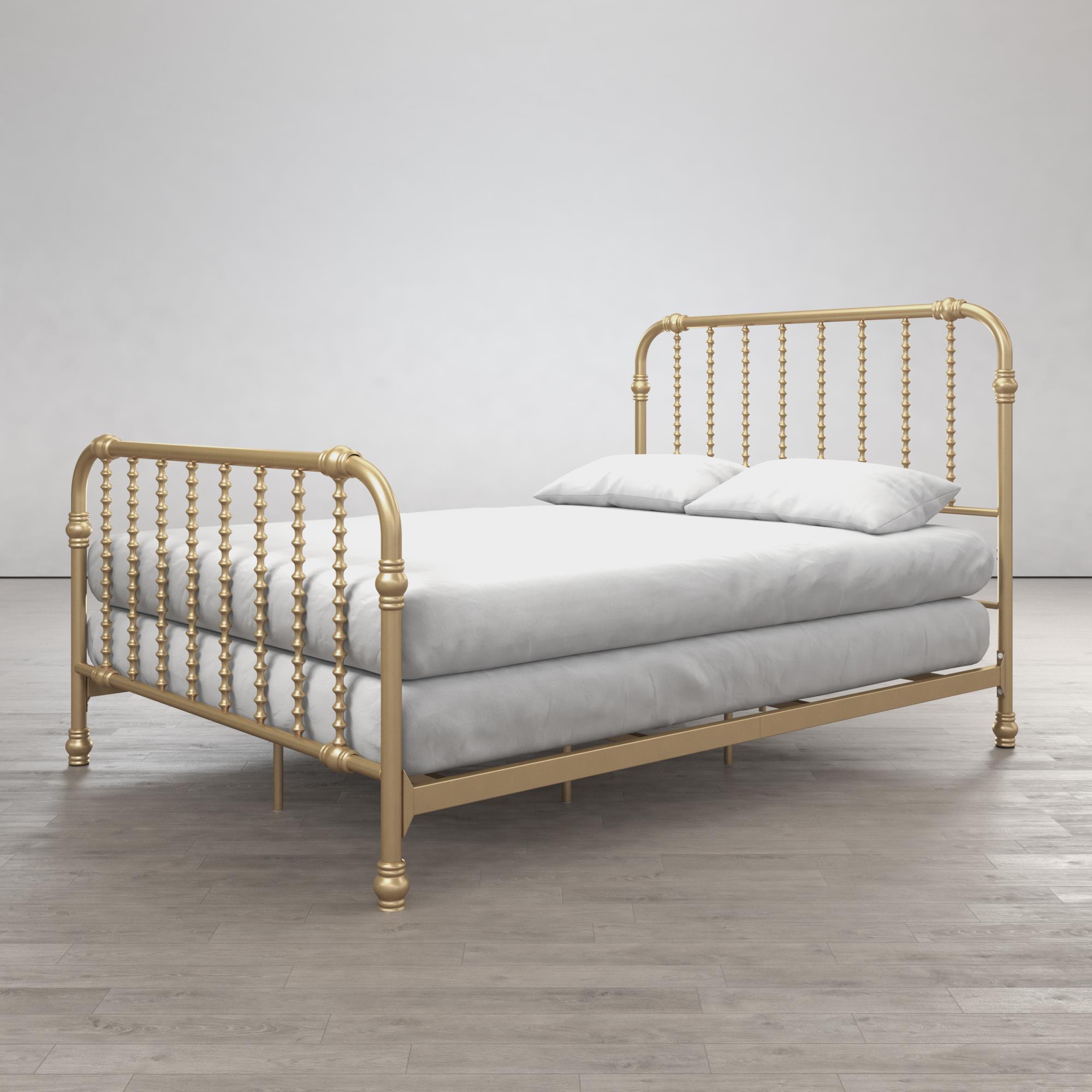 Little Seeds Monarch Hill Wren Metal Bed, Full, Gold